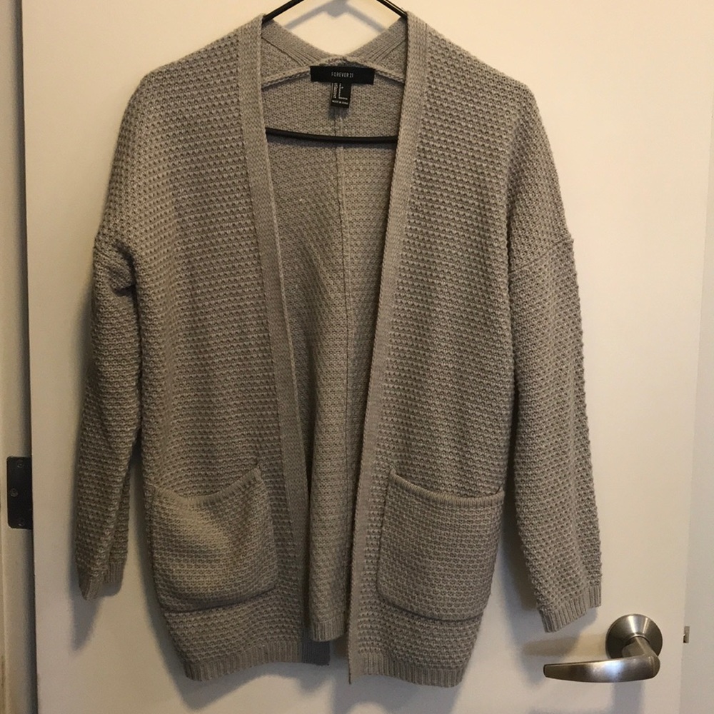 Darling Grey Cardigan with Pockets
